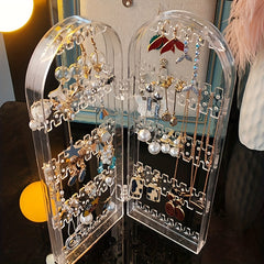 Earrings Necklace Display Stand Jewelry Storage Rack Desktop