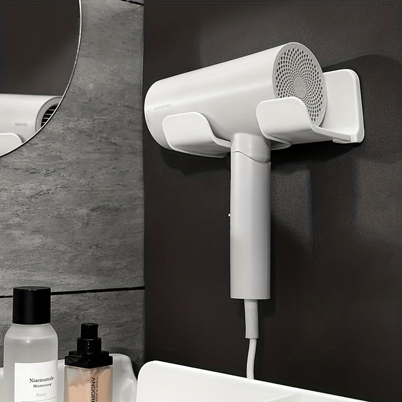 Hair Dryer and Straightener Holder Wall Mount Bathroom Organizer