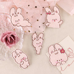 5pcs Rabbit Iron on Patch Clothes Bag Shoe Decor