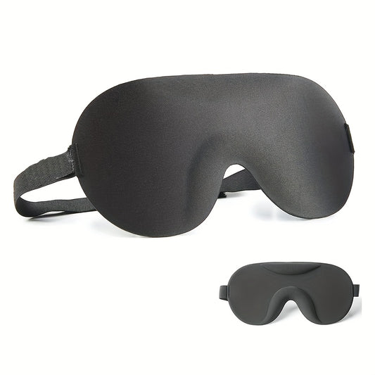 Solid Sleep Eye Mask Adjustable Strap Lightweight Blackout Blindfold