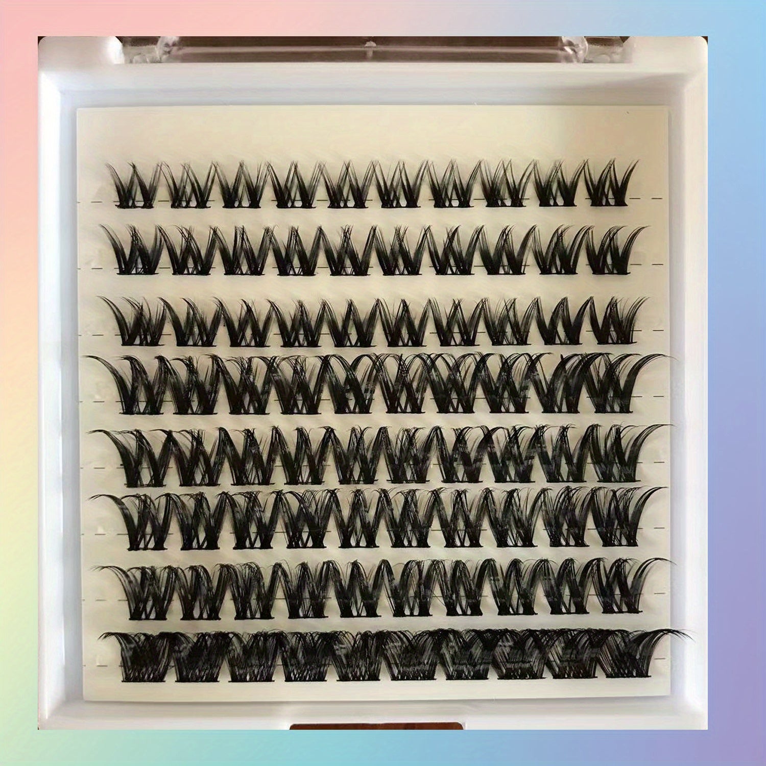 DIY Individual Eyelashes Kit Natural & Thick 3D Lashes Extension