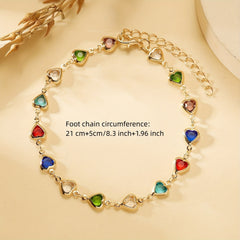 Heart Shaped Niche Ethnic Style Necklace & Bracelet Set