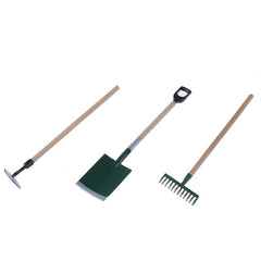 Doll House Mini Garden Toy Set Of 3 Ornaments Snow Shovel Rake Elf Accessory