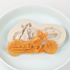 1pc 3D Motorcycle Silicone Mold for Baking Fondant Cake Decorating