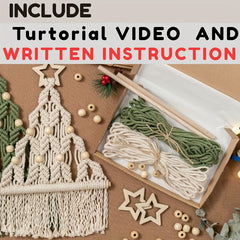 2pcs Woven Christmas Tree DIY Kit Christmas Crafts Gift Kit
