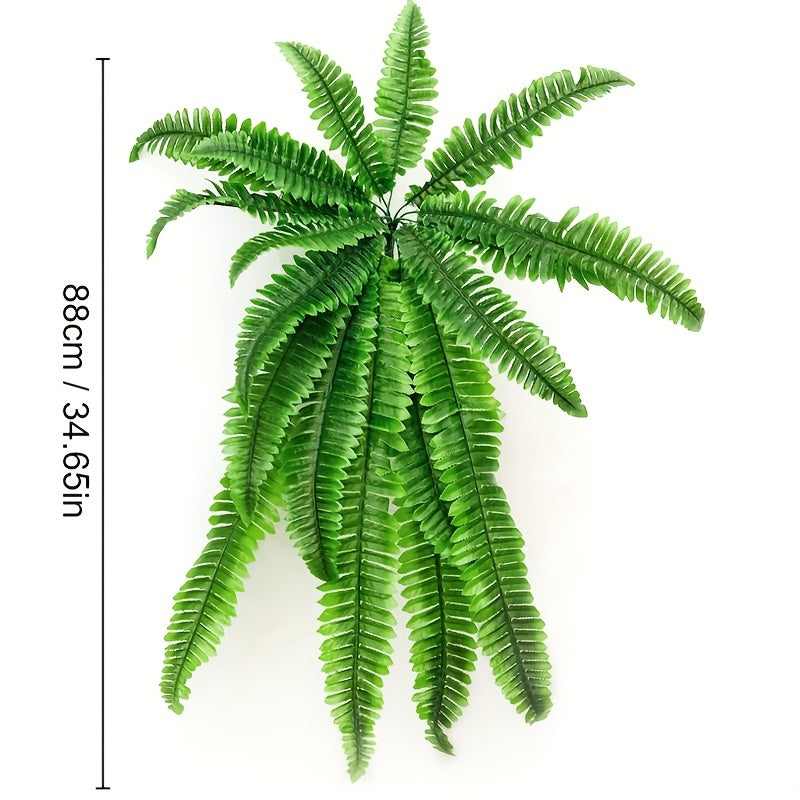 Artificial Boston Fern Bush 48Inch Faux Greenery Room Decor