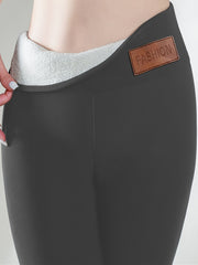 Fleece Warm Sports Leggings High Waist Yoga Tight Pants Women's Activewear