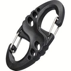 15pcs Dbl Headed S Hook Buckle Backpack Keychain for Camping