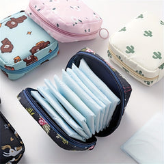 Travel Storage Bag Sanitary Napkin Pouch Waterproof Makeup Pouch