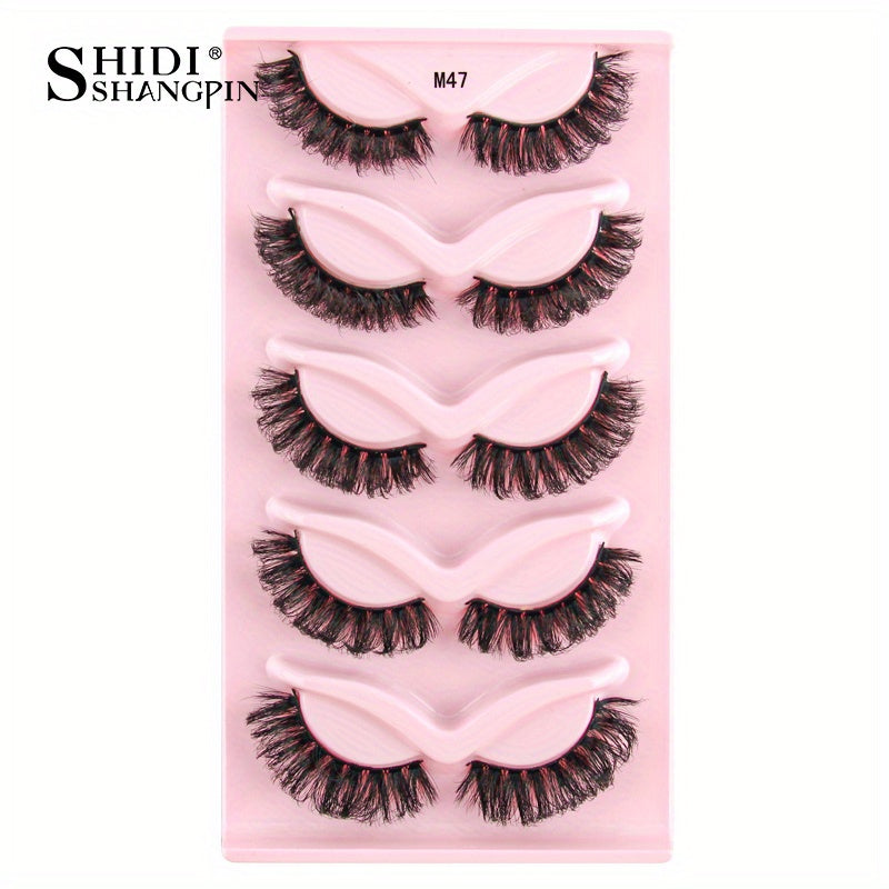 Soft and Fluffy 3D Curling False Eyelashes, Reusable, Natural Look
