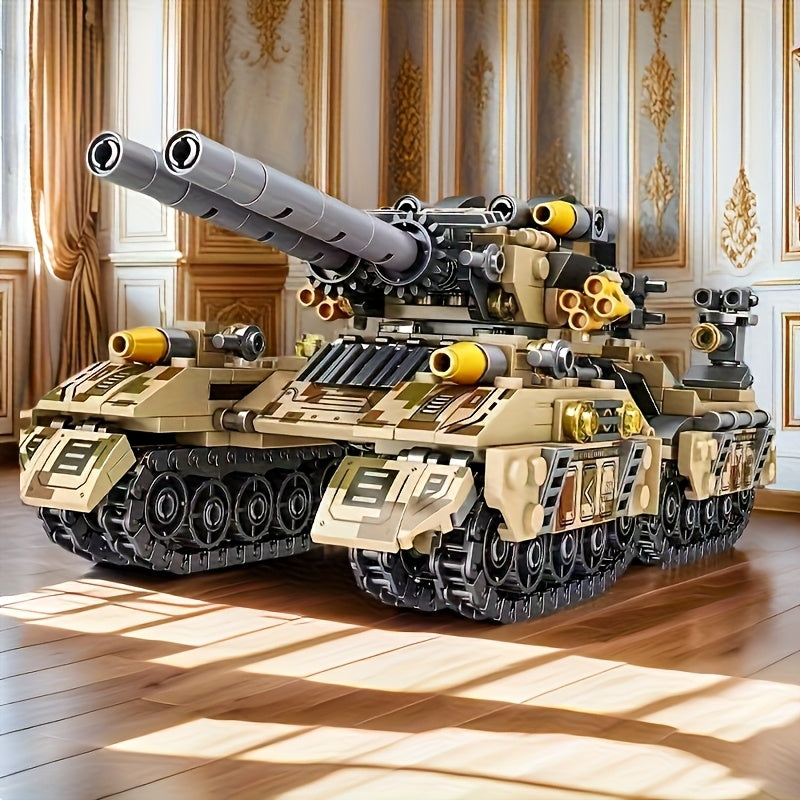High Difficulty Military Tank 8 in 1 Assembly Model 430pcs DIY Mechanical Kit