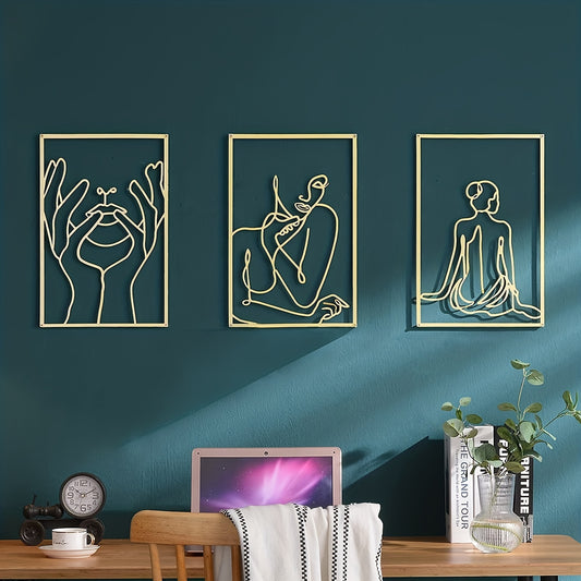 Metal Vertical Frameless Wall Painting 3 Styles for Home Decor