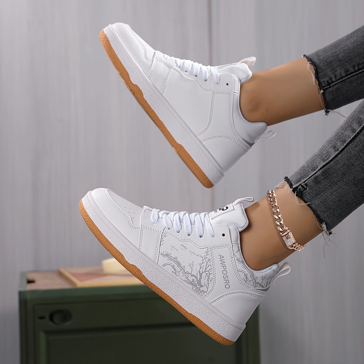 High Top Flat Skate Shoes Casual Non Slip Walking Shoes