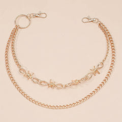 Golden Double Layer Pants Chain Body Jewelry