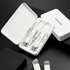 5pc Stainless Steel Nail Clipper Ear Digging Spoon Multipurpose Nail Trimmer
