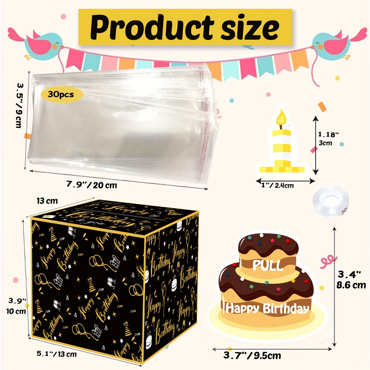 Birthday Money Box For Cash Gift Pull Funny Money Gift Boxes For Cash Pull