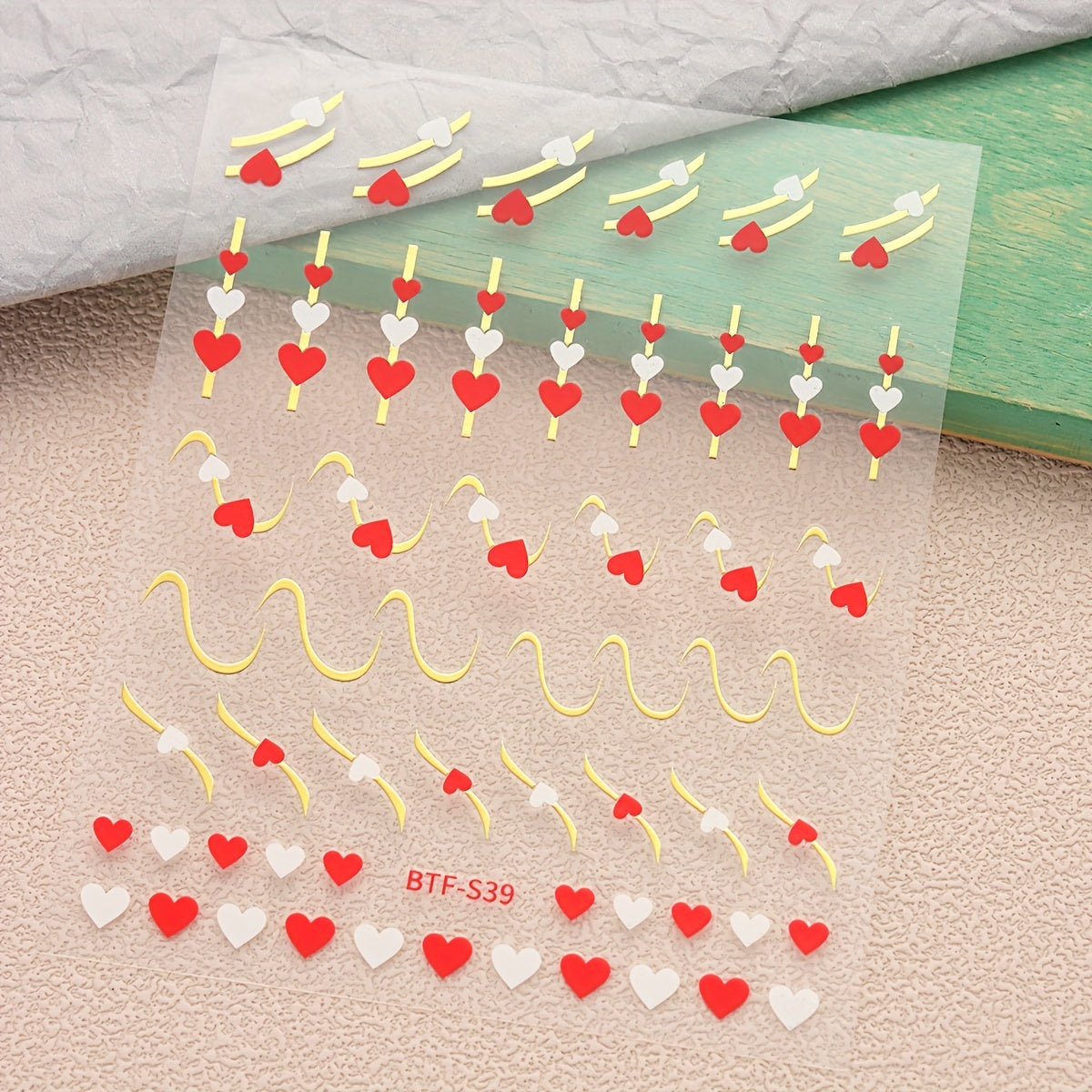 3 Sheets French Line Nail Stickers Self Adhesive Nail Decal