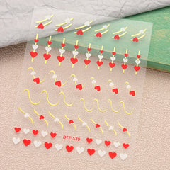 3 Sheets French Line Nail Stickers Self Adhesive Nail Decal