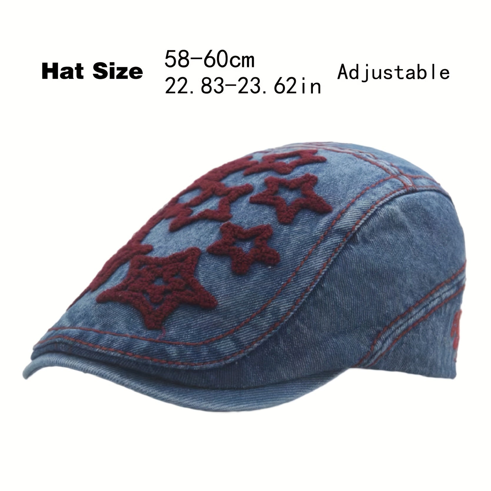 Y2k Spicy Girl Style Distressed Plush Star Beret Hat