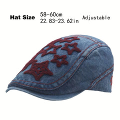 Y2k Spicy Girl Style Distressed Plush Star Beret Hat