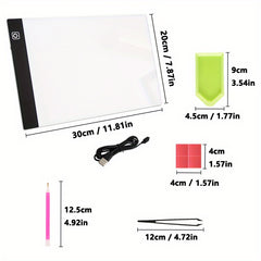 Portable A4 LED Copy Board Light Tracing Box