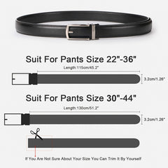 Ruaite Men's Auto Buckle Leather Belt