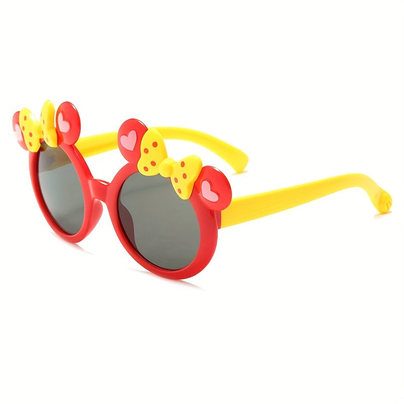 Kids Cartoon Bow Sunglasses UV Resistant