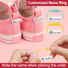 Customized Name Pendant Stickers - Pack of 12-24 - School Supplies Shoes