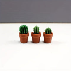 Small Flower Succulent Cacti Green Plant Pots Home Layout Models