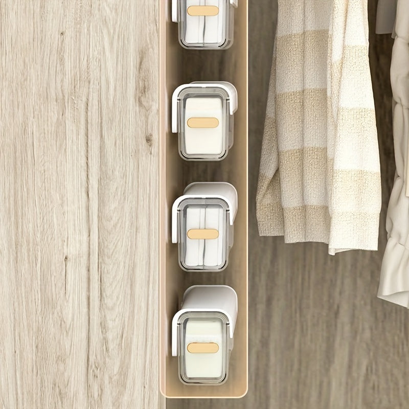Hanging Grid Underwear Plastic Storage Box Drawer Basket