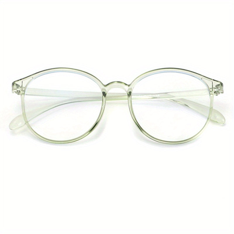 Round Anti Light Glasses For Women Men Casual Jelly Spectacles Frame