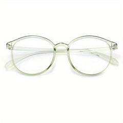 Round Anti Light Glasses For Women Men Casual Jelly Spectacles Frame