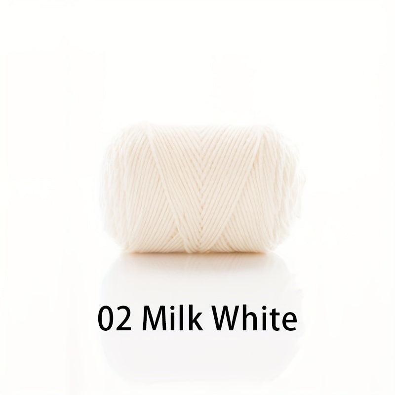 4 Strand Combed Milk Cotton Yarn 60% Cotton 40% Acrylic for Hand Knitting Croche