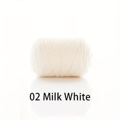 4 Strand Combed Milk Cotton Yarn 60% Cotton 40% Acrylic for Hand Knitting Croche