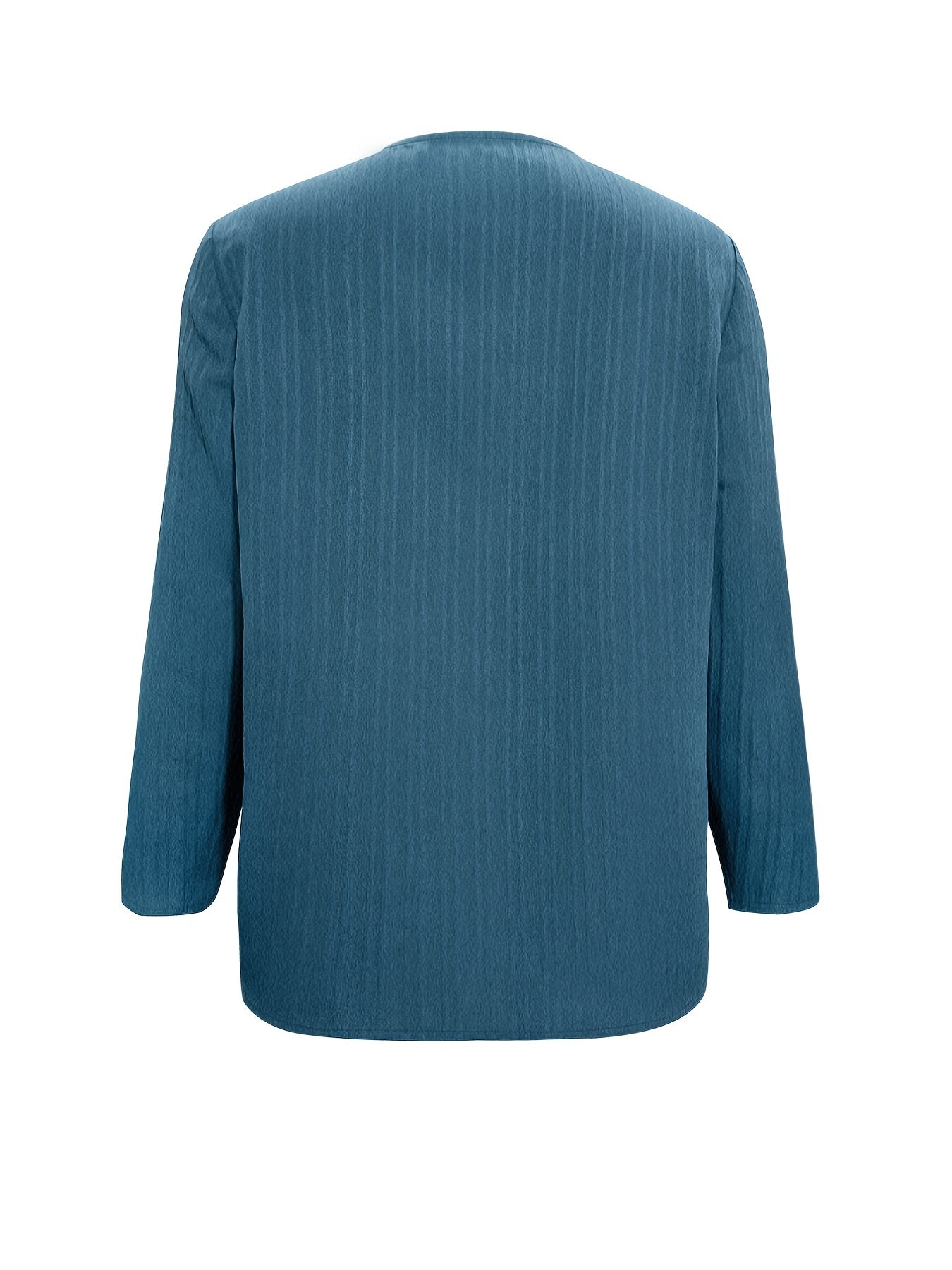 Solid Open Front Cardigan Long Sleeve Knit Outwear For Women