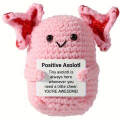 54 Inch Axolotl Crochet Creative Kit Soft Doll Mini Axolotl Crochet Toy