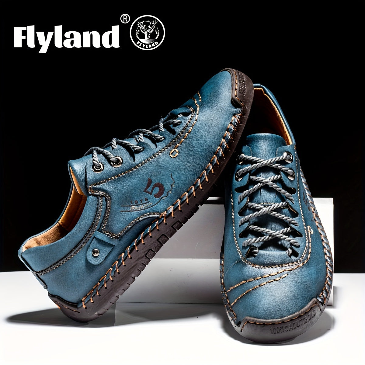 FLYLAND Men's Classic Stitch Loafer Shoes