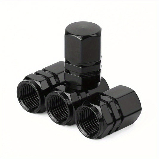 4pcs Aluminum Alloy Tire Valve Mouth Cover for Car Motorcycle Truck Bicycle