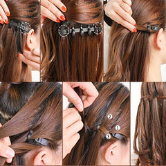 6pcs Women's Hair Braiding Tool Holder Donut Hair Accessories