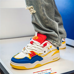 Men's Lace Up Skate Shoes Non Slip Casual Shoes For Youth
