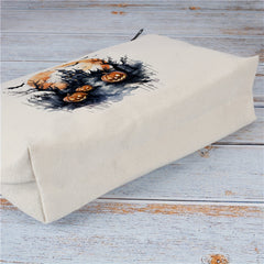 Halloween Makeup Bags Travel Pouches Toiletry Bags Canvas Zipper Makeup Bags