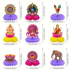 Diwali Honeycomb Table Decoration Set