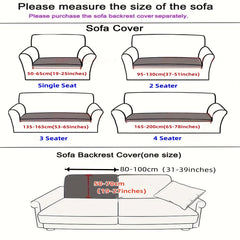 Velvet Sofa Cover with Anti Slip Backing - Protects Couch from Pets and Kids