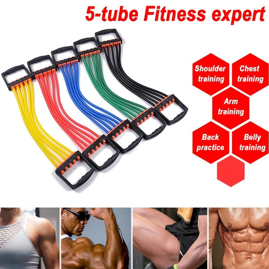 Tube Resistance Band Chest Expander Home Fitness Accessory
