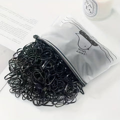 3000pcs Infant Girls Disposable Hair Ties Rubber Bands