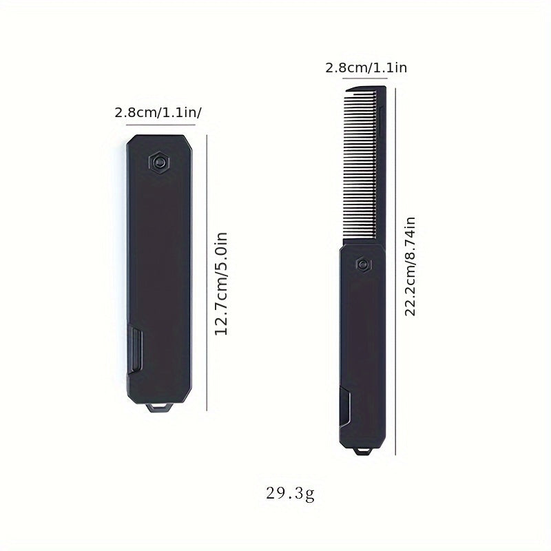 Men's Professional Beard Styling Comb Dual Sided Foldable Comb