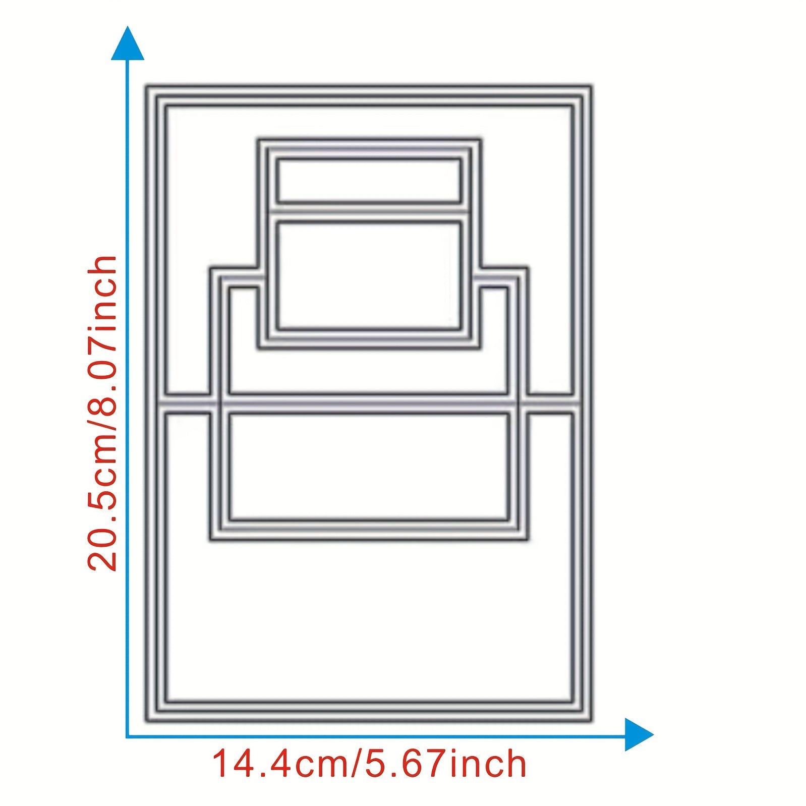 1pc Framework Metal Cutting Dies Stencils for Card Making Scrapbooking