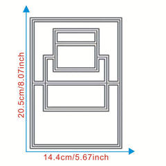1pc Framework Metal Cutting Dies Stencils for Card Making Scrapbooking