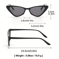 Y2K Cat Eye Sunglasses Anti Glare UV400 Sun Shades Glasses