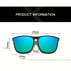 Men's Polarizer Sunglasses Clip On Flip Up Driving Ultralight Unisex